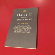 OMILII PT. POSTUL MARE ALE SFINTILOR ANASTASIE CHIRIL IOAN GURA-DE-AUR GRIGORIE