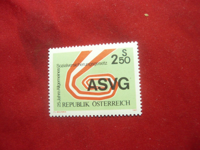 Serie Austria 1981 - 25 Ani ASVG , 1 valoare