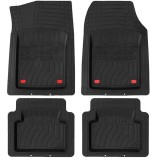 Cumpara ieftin Set Covorase Auto Universale Tip Tavita JOKER, PVC, ajustabile, negru, 5 bucati