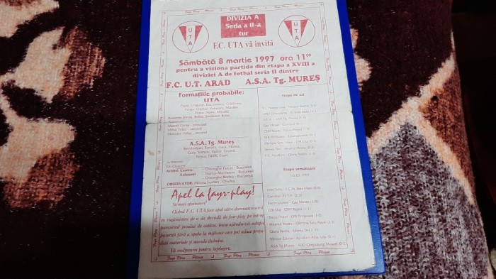 program UTA - ASA TG. Mures