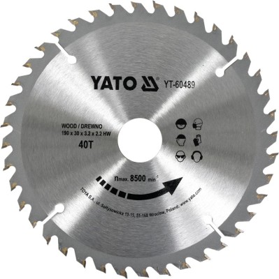 YATO Disc circular pentru lemn 190 x 30 x 3,2 T40 foto