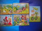HOPCT LOT NR 1000 CEHIA-DESENE ANIMATE PENTRU COPII-5 CARTI POSTALE-CIRCULATE, Circulata, Printata