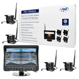 Kit supraveghere video wireless PNI TRK504 pentru camion DVR cu monitor LCD si 4 camere