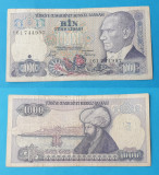 Bancnota veche - Turcia 1000 Lire 1970 - circulata