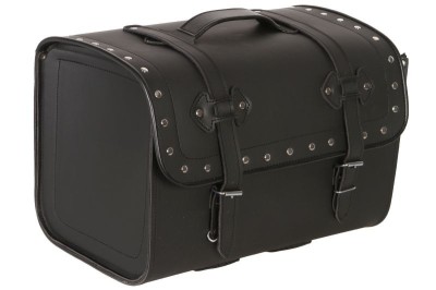 Geanta moto piele Adrenaline Cruise Back Big, negru, 45L foto