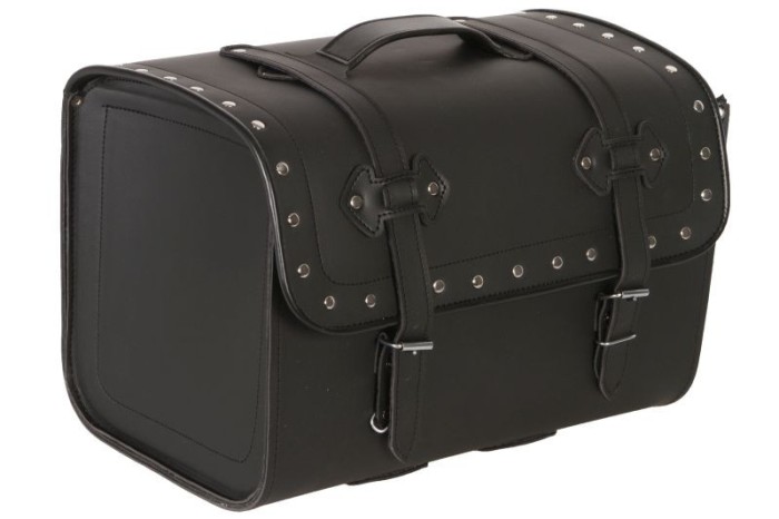 Geanta moto piele Adrenaline Cruise Back Big, negru, 45L