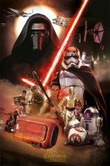 Star Wars Episode VII Poster Montage 61 x 91 cm foto