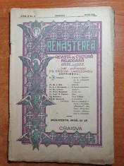 revista renasterea mai 1923 - revista de cultura religioasa