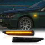 Lampi semnalizare laterala/aripi LED fumurii pentru BMW Seria 7 E65, E66 2001-2008, Recambo