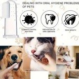 Periuta de dinti tip degetar din silicon moale, transparenta, cu husa de protectie pentru caini si pisici, 5 cm, CMCLASS