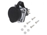 Conector Circular Soclu 28mm 3-PIN Aurit Mamă