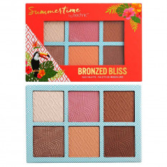 Paleta bronzanta iluminatoare TECHNIC Summertime - Bronzed Bliss, 6 culori, 2 x 3.6 g foto