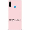 Husa silicon pentru Huawei P30 Lite, Stay Positive