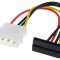Adaptor Molex la SATA &icirc;n Unghi 0.15m