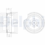 DELPHI BF367 Tambur frana