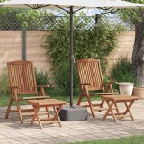 Cumpara ieftin Set de lounge pentru grădină 4 pcs Maro Lemn solid de tec