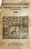 URS LA MARGINEA PĂDURII, gravură din epoca Renașterii, anul 1579