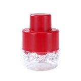 Dispozitiv de scos samburi, flippy, manual, cu 7 gauri, pentru cirese, 13 x 9.2 cm, din abs, rosu