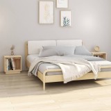 Cumpara ieftin Noptiere, 2 buc., 40x30x40 cm, lemn masiv de pin