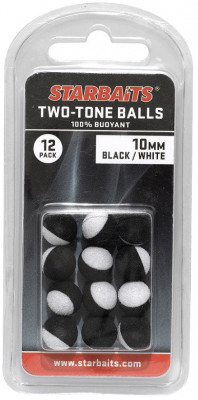 Two Tones Balls 10mm POP UP 12buc čern&amp;aacute;/b&amp;iacute;l&amp;aacute; foto