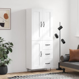 vidaXL Dulap &icirc;nalt, alb, 69,5x34x180 cm, lemn compozit