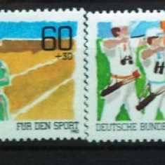 GERMANIA 1982 – SPORT. ATLETISM SI TIR CU ARCUL, serie nestampilata, R18