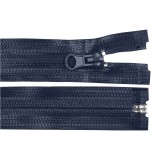 Fermoar spiralat detasabil rezistent la apa Crisalida, 70 cm, Bleumarin