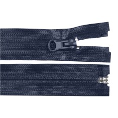 Fermoar spiralat detasabil rezistent la apa Crisalida, 70 cm, Bleumarin