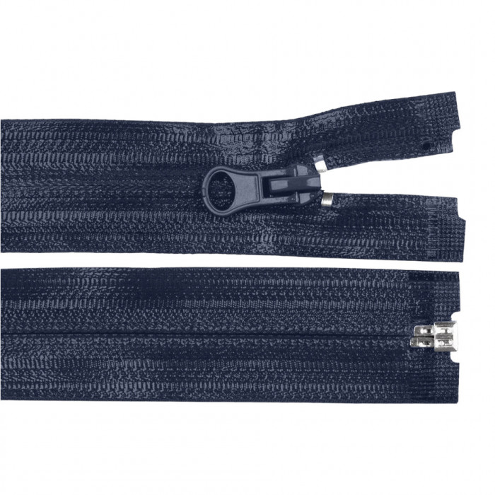 Fermoar spiralat detasabil rezistent la apa Crisalida, 70 cm, Bleumarin