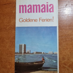 pliant turistic statiunea mamaia - anul 1969- limba germana