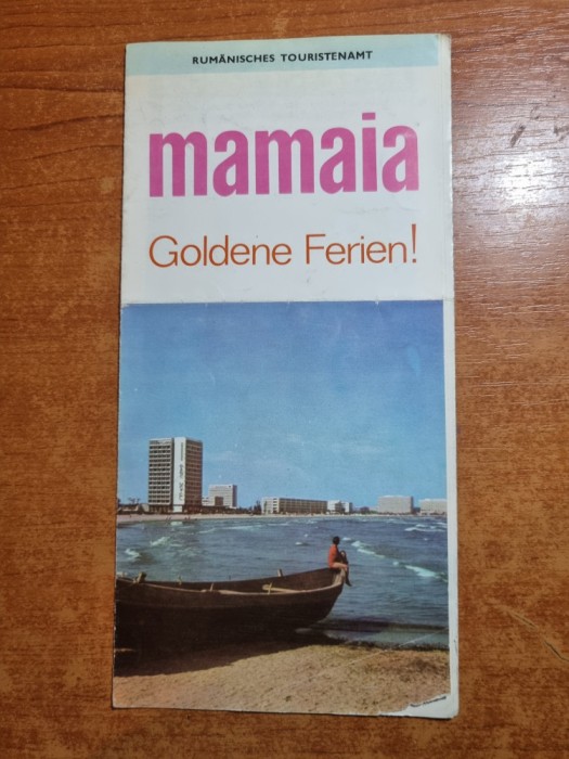 pliant turistic statiunea mamaia - anul 1969- limba germana