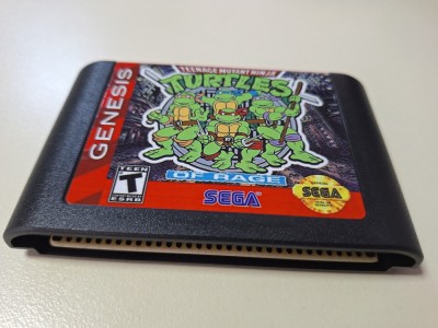TMNT Turtles Streets Of Rage 2 caseta discheta clasica Sega Mega Drive Genesis foto