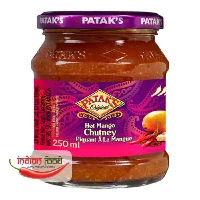 PATAKS Mango Chutney Hot Chutney de Mango Picant 340g
