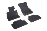 Covorase Auto Cauciuc Gri Carbon Audi A4 B7 (2004-2008) Set Fata+Spate, Bordura Inalta, Antialunecare