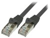 Cablu Patch F/UTP Cat6 Negru 5m Logilink, Conectori RJ45, PVC, Litat 26AWG