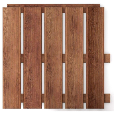 Podea de gradina din lemn, maro, 30x30 cm foto