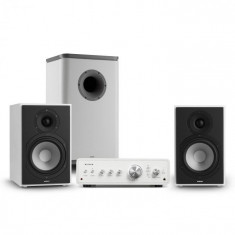 Numan Drive 802, set stereo, amplificator stereo, difuzor de raft, subwoofer, BT 5.0, alb foto