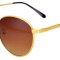 Ochelari de soare model Aviator, Maro - Auriu