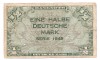 Germania &frac12; Deutsche Mark 1948 - U.S. Army Command, P-1 (1)