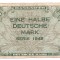 Germania &frac12; Deutsche Mark 1948 - U.S. Army Command, P-1 (1)
