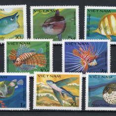 4-VIETNAM-1984-PESTI-Serie completa de 8 timbre nestampilate conform scan