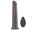 Vibrator Realist Nature Cock, Remote Control, Silicon Dubla Densitate, 10 Moduri Vibratii si Rotatii, Maro, 26 cm