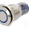 Intrerupator anti-vandalism, ON-(ON), &Oslash;16mm, ONPOW - LAS2-GQF-11E/B24V/S-P