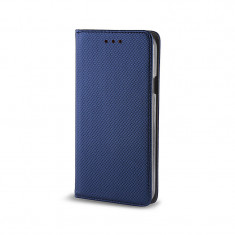 Husa Piele Samsung Galaxy J3 (2016) J320 Case Smart Magnet Bleumarin