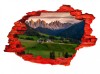Autocolant decorativ, Gaura in perete, Multicolor, 85 cm, 676STC-2, animale si pasari, Oem