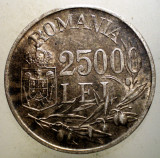 R.216 ROMANIA MIHAI I 25000 LEI 1946 VARIANTA FUM PE L, Argint