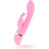 Vibrator Silicon Roz Justforme Hilari Intense, 30 Vibratii, Submersibil, Stimulare Clitoris, Iepure