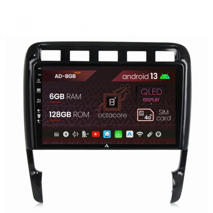 Navigatie Porsche Cayenne (2002-2010), Android 13, B-Octacore 6GB RAM + 128GB ROM, 9 Inch - AD-BGB9006+AD-BGRKIT057