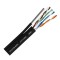 Cablu FTP autoportant, cat 5E, CUPRU 100%, 305m, negru TSY-FTP5E-MESS