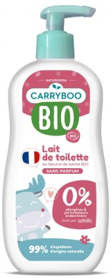 Lapte de corp BIO pentru bebelusi, fara parfum, cu unt de shea Carryboo foto